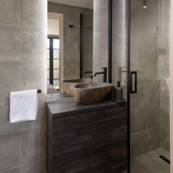 Bathroom / WC, Luxauthentic villa with pool "SALT / STONE", SALT / STONE VILLA Mimice