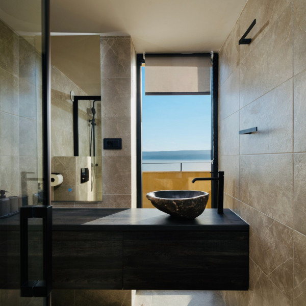 Bathroom / WC, Luxauthentic villa with pool "SALT / STONE", SALT / STONE VILLA Mimice